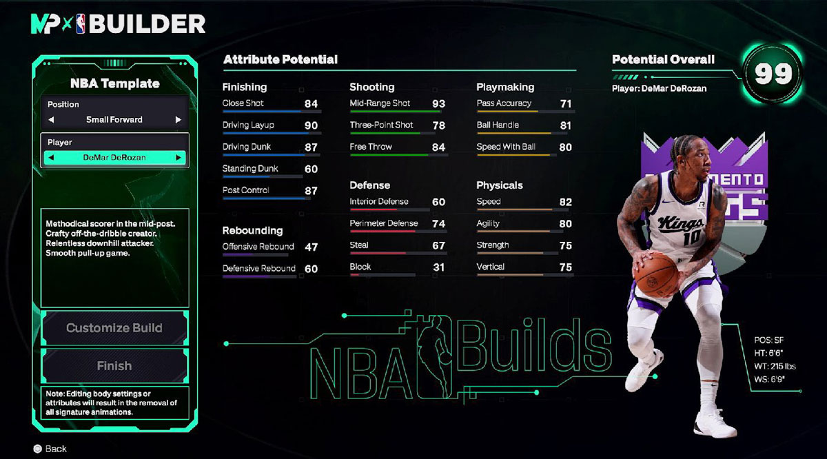NBA 2K26: le migliori build da usare per iniziare in My Career e gli attributi da scegliere