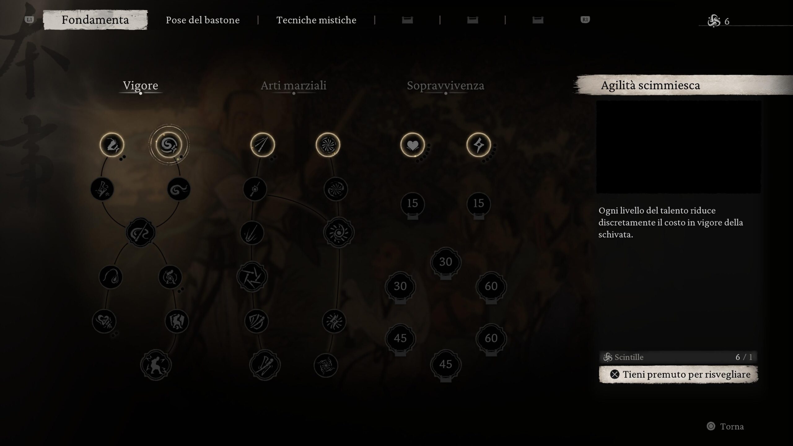 Come usare i punti Scintilla al meglio su Black Myth: Wukong: potenziamenti, posture e magie