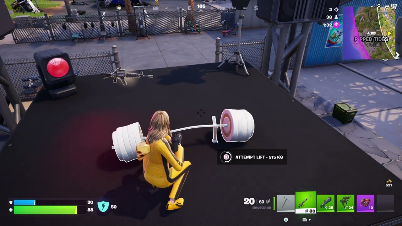 Fortnite: come sollevare il bilanciere da 515 kg e ottenere la ricompensa