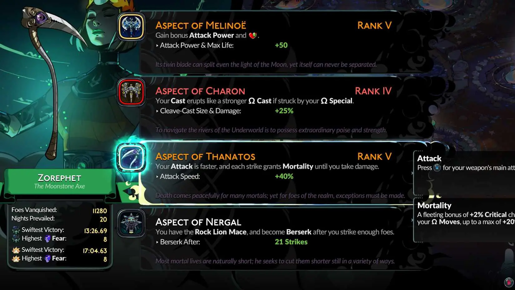 Hades 2: migliore build per l'Ascia Lunare, strategie e sinergie per il danno massiccio