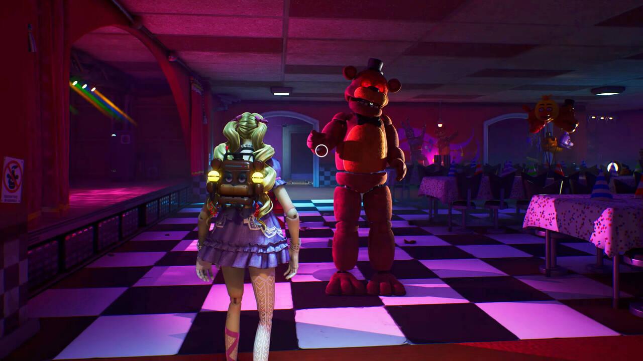 Fortnite FNAF, Freddy Fazbear nella pizzeria durante Fortnite l'incubo 2026