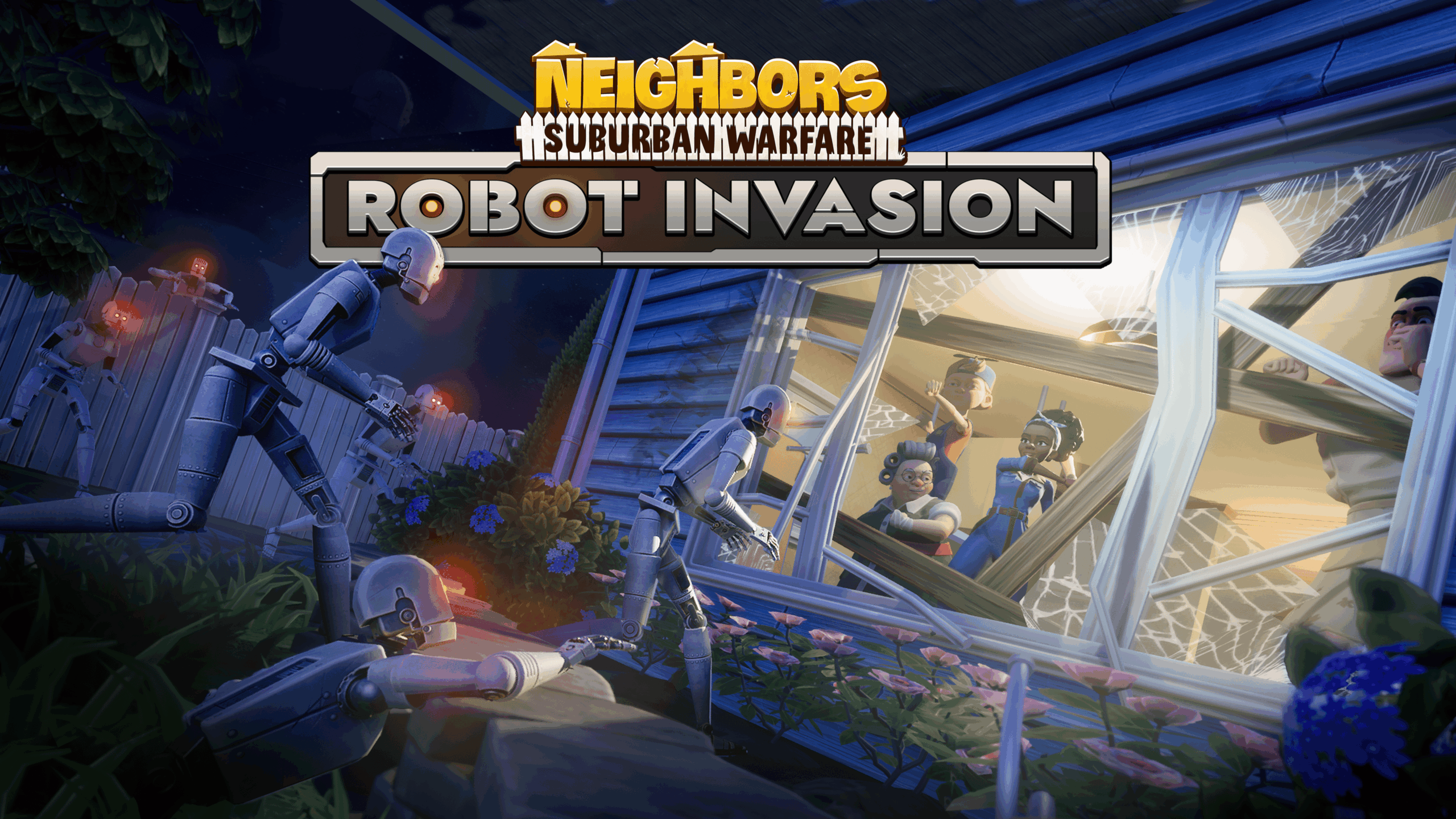 Robot Invasion in Neighbors Suburban Warfare: come sopravvivere 7 giorni a Impossible